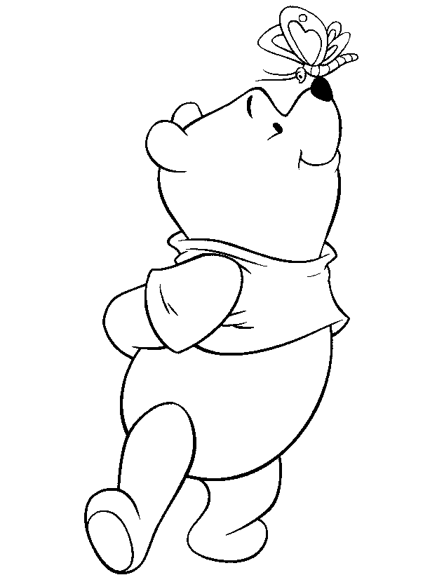 Plansa de colorat cu Ursuletul Winnie 13 5